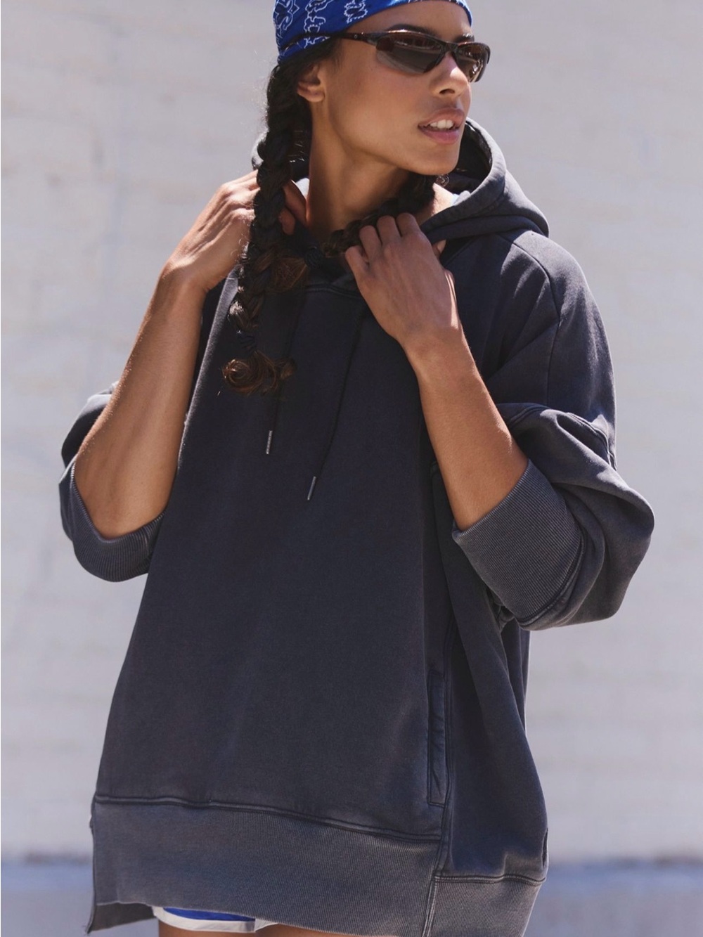 FP Movement by Free People Washed Black Oversized Hoodie - Picture 2 of 4